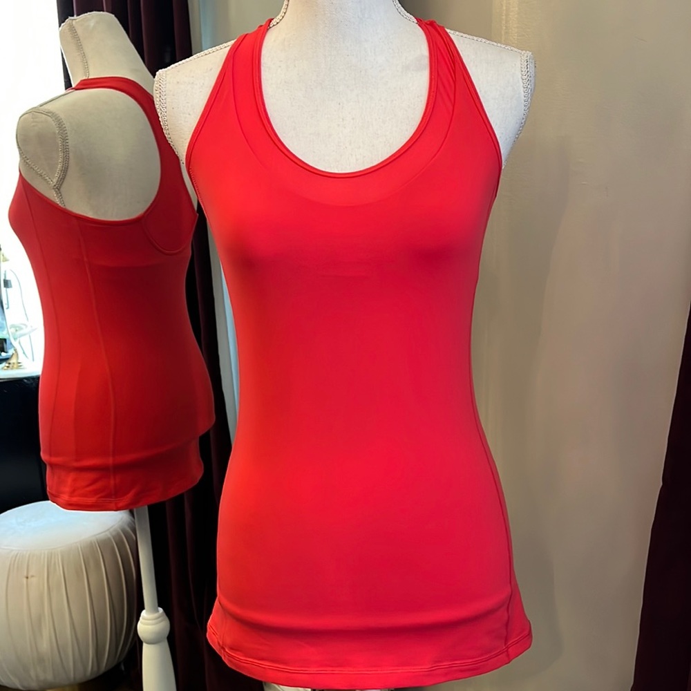 NWOT Lululemon Lush Coral Deep Breath Tank Size 6